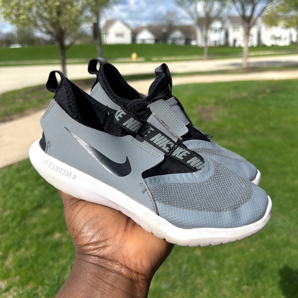 Nike Flex Runner Little Kids Sneakers Size 2Y Gray Shoes - Picture 9 of 13